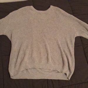 brandy melville ribbed grey sweater